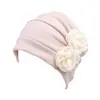 Mulheres Perda de cabelo estilo ocidental chapéu de câncer chapéu de câncer confortável padrão de flor casual gaiolas de gorro macio tampa de quimioterapia sólida1