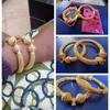 24k Luxury wedding Dubai Bangles Gold Color For Women Girls Wedding Bride India Bracelets Jewelry Gift Can Open 220124