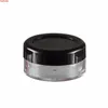 10g small empty clear plastic cosmetic jar sample display container packaging,round pot screw cap lid,Mini PS tin F20172662good qualtity
