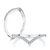 Ainuoshi Fashion 925 Серебряное серебро 8х8 мм срезанные наборы ореолдельных кольцов моделируемые бриллианты свадебные свадебные кольца ювелирные украшения Y200107