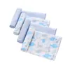 4 Pack Baby Boy Girls Newborn Cotton Muslin Squares Washable Nappy Diaper Wipe Muslin Cloth Baby Blanket