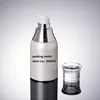 50 ml Pearl White Airless Bottle Silver Collar Transparent Deksel voor serum / lotion / emulsie / fondsverpakking