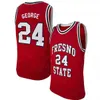 Basketball collégial personnalisé Fresno State Bulldogs FSU Maillots Orlando Robinson Deon Stroud Christian Grey Devin Gage Anthony Holland Meah