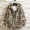 Men's Down & Parkas 2021 Fashion Warm Love Winter Jacket Men Coat Woman Hooded Faux Fur Leopard Casual Slim Parka Big Size 3xl1