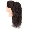 Wig European och American Wig Women Pull Rope Chemical Fiber Fluffy African Small Curly Ponytail Wig Fashionable Temperament