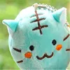 1X 무작위 - 박제 봉제 장난감, 약 6cm. , 귀여운 고양이 봉제 장난감, 박제 키 체인 봉제 장난감