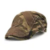 Camouflage Beret Sway Cap for Men Visor Hat 100 Cotton High Quality6977969