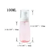 6 pcs 100 ML Bouteilles De Pulvérisation En Plastique Rechargeable Parfum Alcool Hydratant Liquide Bouteille Rose Bleu Chear Couleur Livraison gratuite