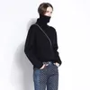 TAILOR SHEEP turtleneck sweater women winter cashmere jumpers wool knit bottom female long sleeve thick twist loose pullover 201224