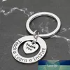 1pc Heart Shape Teacher Keychain Thank You Teach Learn Inspire Keyring Key Ring Jewelry for Teachers Day Gift