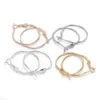 10pcs 20 25 30 40 50mm Gold Circle Round Hoop Earrings Hooks Earring Findings For Diy Jewelry Making Accessories Supplies H jllYVg