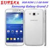 Oryginalny odblokowany Samsung G7102 Grand 2 Quad Core 5,25 cali 8 GB ROM 1,5 GB RAM 8MP GPS Smartphone