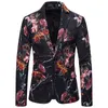 Männer Rose Floral Blazer Anzüge Jacken Hohe Qualität Schöne Engel Herren Gedruckt Blazer Euro Größe Einreiher Blazer Masculino35055784658