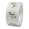 Clear Gold Foil Thank You Stickers For Wedding Pretty Gift Cards Envelope Sealing Label Stickers