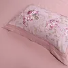 Rosa lila sängkläder uppsättning drottning king size-säng / monterad ark set 100% bomull säng uppsättning Duvet Cover JUEGO / Ropa de Cama PARURE de LIT T200706