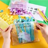 Lots Style New Cartoon Creative Unicorn BLACK 0.38mm Gel Pen Kawaii Promotional Gift Silicone Stationery Pen Student School Office Supply