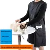 ペットショップの服美容師全体的なアンチスティックヘアグルーミングエプロン防水猫犬入浴スーツビューティーローブドレス211222