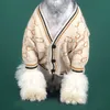Sweter Pies Soft Kurtka Pet Pug Klasyczny Casual Strój Kostium Moda Chihuahua Cardigan Sweter Knit Dla małych Psy Buldog 201127