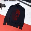 Men's Sweaters Personality Domineering Hip-Hop Thick Shiny Skull Drilling Men's Sweater Comfortable Pullover Casual Sweatshirt1