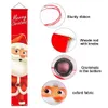 Santa Claus Snowman Banner Juldekor för hem Merry Door Xmas Ornament Happy Year Navidad Y201020