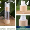 New Bamboo Cosmetic Packaging Bottle 20ml 30ml 50ml 80ml 100ml 120ml Empty Airless Vacuum Pump Bottles for Makeup Cream Serum Lotion Skin Ca