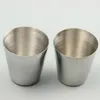 DHL Free 400pcs /lot 30ml Portable Stainless Steel Shot Glasses Barware Beer Wine Drinking Glass Outdoors Cup