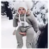 Nowonarodzone dziecko urocze gęste płaszcz dziecięce ubrania zimowe z kapturem Kurtka dla niemowlęcia Dziewczyna Chłopiec ciepły płaszcz Dzieci Ostra Ubrania Kostium Romper6817760