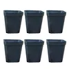 100 pcs Carré Pots De Fleurs Mini Pratique En Plastique Plantes Succulentes Pots De Fleurs Pots Jardinières Sans Plaques Y200723