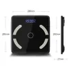 Yimeis Scale Floor Smart Fat Digital Huit Équilibre des couleurs noires Connect Balances Bluetooth SE45001 T200523