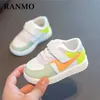 Bebek Ayakkabıları Toddler Kız Erkek Spor Çocuklar için Deri Flats Çocuklar Sneakers Moda Rahat Bebek Yumuşak 220118