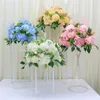 simulation rangée boule de soie stade route leadership table de mariage fond arc porte décoration fleur 201222
