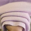 GigoGou off 어깨 절반 슬리브 여성 스웨터 봄 가을 풀오버 탑 부드러운 여성 점퍼 섹시한 니트 자르기 탑 Mujer Jersey 201221