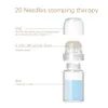 Hydra Needle 20Pins Serum Applicator Aqua Gold MicroChannel Mesotherapy Tappy Nyaam Fine Touch Derma Roller CE