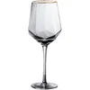 ダイヤモンドシェイプワイングラスカップ鉛フリークリスタルガラスシャンパングラスウォーターカップレトロゴブレットワインカップウェディングバーを飲むLJ200821