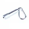 Mini LED Gadget lampe de poche en alliage d'aluminium torche lampes de poche avec mousqueton anneau porte-clés porte-clés cadeaux 5 couleurs