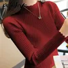 Trending Swater Женщины Мода осень зима с длинным рукавом Turtleeneck трикотаж Top Femme корейский повседневный пуловер 211221