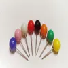 1 8 Inch Small Map Push Pins Map Tacks Plastic Head with Steel Point 100 pcsset 14 colors for option8124130