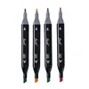 Bamile 30406080 Color Markers Manga Drawing Markers Pen Alcohol Based Sketch FeltTip Oily Twin Brush Pen Art Supplies 201116