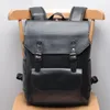 Zaino Crazy Horse Men Leather Vintage Daypack Casual School Book Bag Zaino per laptop da uomo Zaino da viaggio1