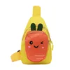Cartoon Carrot Boys Girls Small Shoulder Messenger Bags Cute Fruit Baby Kids Purse Handbags Lovely Children's Nylon Chest Bag