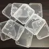 Micro SD Memory Card Protection Box Ultra Thin Transparent Plastic Storage field Retail