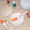 키 체인 투명 둥근 아크릴 시트 4 인치 서클 디스크 보드 보드 블랭크 시트 사진 framepaintingdiy crafts1023970