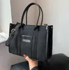 Borsa di grande capacità Borsa portatile da donna per l'autunno, versatile, in tela, borsa a spalla per pendolari, per college