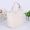 Sublimation Blank Handbags DIY Canvas Shopping Bags Foldable Shoulder Bag Handbag Eco Reusable Storage Bags OEM Available BT988