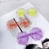 أطفال جدد زهرة كاملة الإطار جميل النظارات الشمسية الأولاد الفتيات الزهور كؤوس الرسوم المتحركة PC