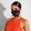1 pz stampe per adulti maschera per sciarpa viso lavabile Earloop maschera natalizia stampata senza volto decorazione per accessorio Cosplay