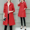 Women Trench Coat 2019 Spring Autumn New Fashion Women Loose Long Thin Trench Office Lady Wind Breaker Business Outterkläder Tops T200319