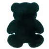 Tapis d'ours de dessin animé moelleux en fourrure de lapin poilu, tapis de chambre d'enfants en peluche, tapis de laine artificielle, coussin de chaise 201225