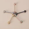 Frosted Ball Tongue Rings Nipple Piercing Stud Surgical Steel Bar Cartilage Earrings Barbell for Women Men Body Jewelry