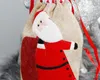 Рождественские подарочные сумки Santa Sacks Drawstring Candy Party - тематическая сумка для напечатанной рождественской тематике 18 дизайнов на складе WY862